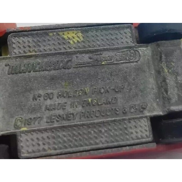 Vintage 1977 Lesney Matchbox Superfast No. 60 Holden Pick-Up Model MB60 Red Car - Picture 9 of 10